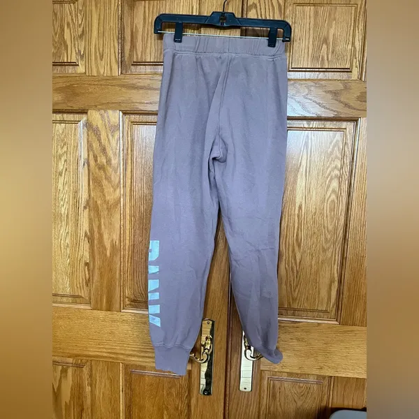 VS | PINK - Everyday Lounge Mauve Drawstring Joggers with Side Logo - Image 6