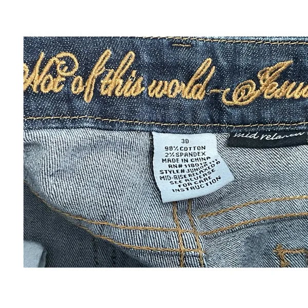 Not of This World Jesus Jeans Size 30 Low Rise Bootcut Baggy 90s Western - Image 7