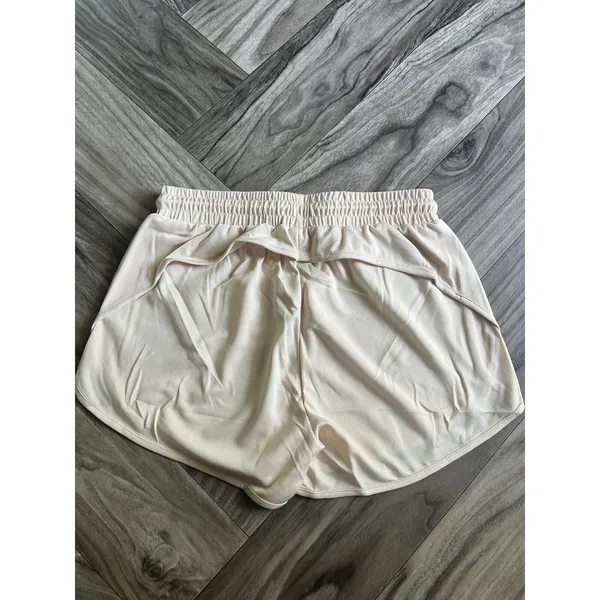 NEW Alphalete Woman’s Varsity Short - Tan ,size Small - Image 5