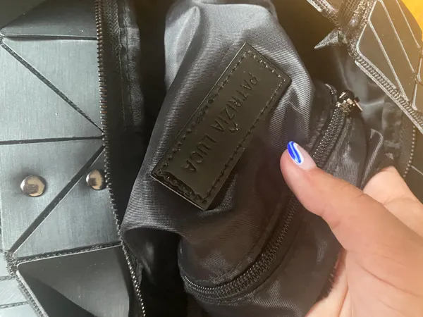 Patrizia Luca Milano Tiled Tote Bag Black - Image 3