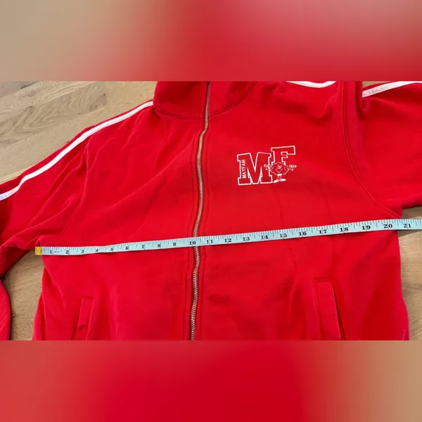 The Mayfair Group mental health Full Zip Tracksuit sweatshirt red size s/m - Image 9