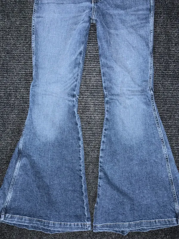 Wrangler Retro High Rise Trumpet Super Flare Bell Bottom Jean 31x34 Western Boho - Image 6