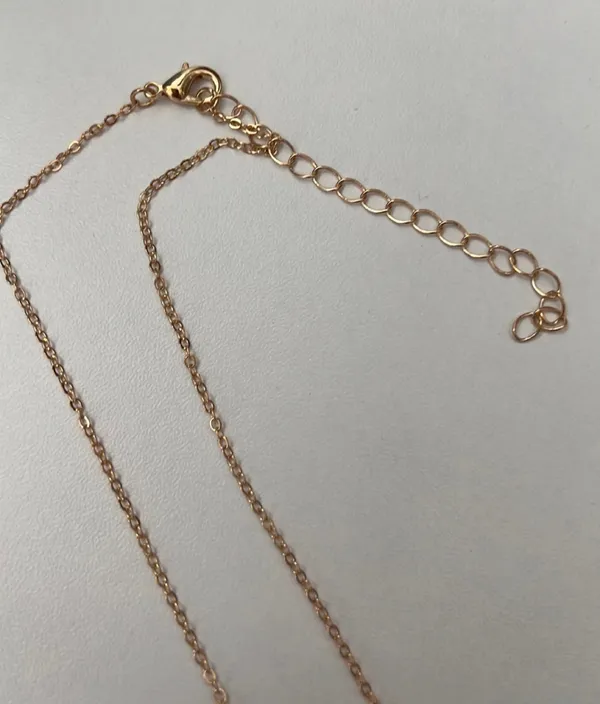 Dainty Gold Chain Angel Number Necklace - Image 6