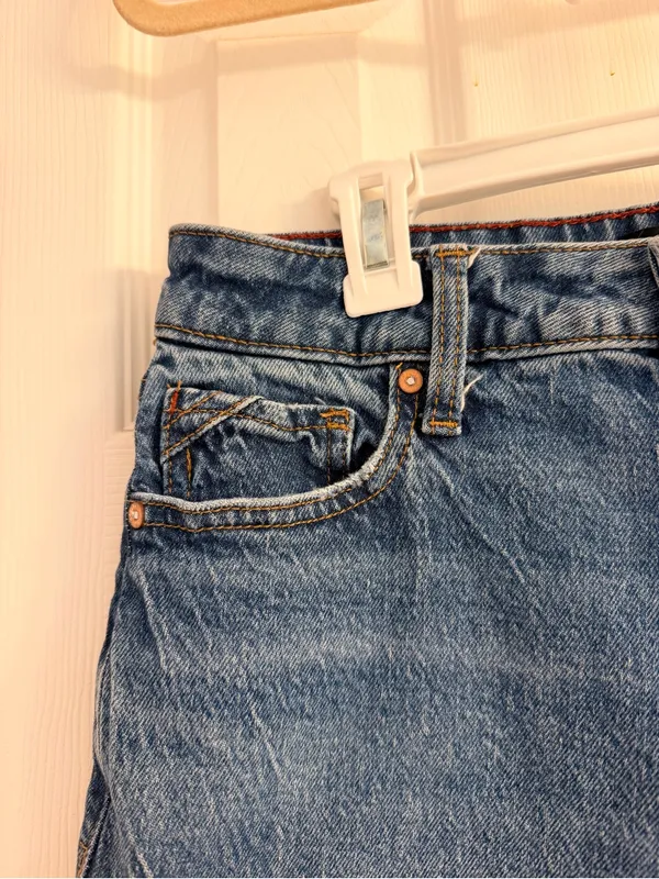 edgely™ dark high rise wide leg jean Size: 4 regular - Image 3