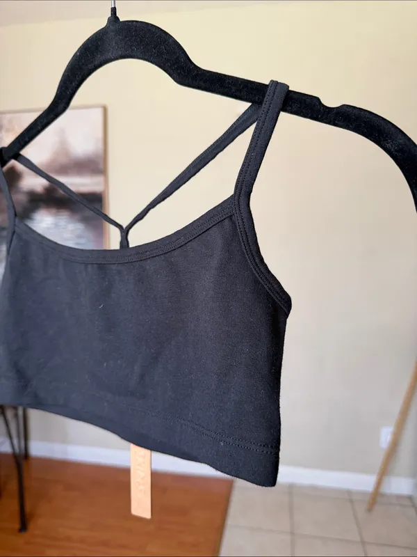 SKIMS Outdoor Scoop Bralette Wireless Bra Onyx Black Small NWT - Image 2