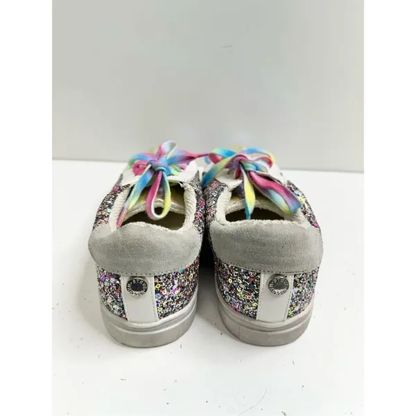 Madden Girl Steve Madden Girls Sneakers Jrize Sz 5 Multicolor‎ Sequin Detailed Lace Up Style - Image 4