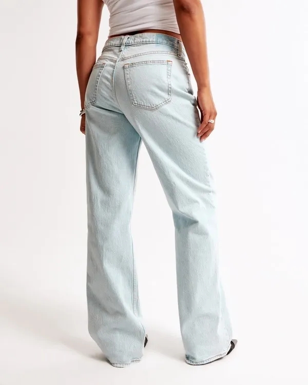 Abercrombie Baggy Mid-Rise Jeans Curve Love - Image 4