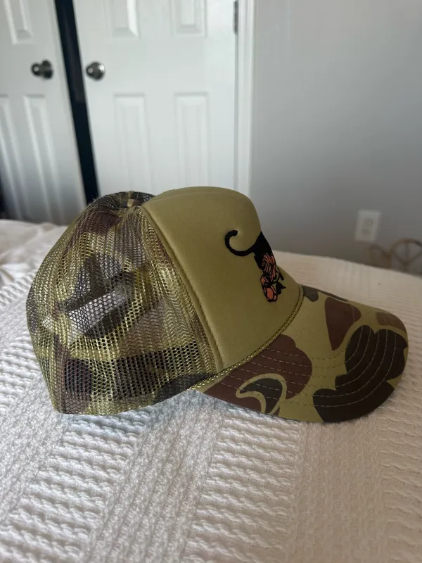 black panther camo trucker hat Green - Image 2