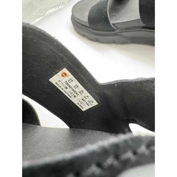 Timberland Greyfield 2 Black Strappy Leather Adjustable Sandals Women’s Size 8.5 - Image 8