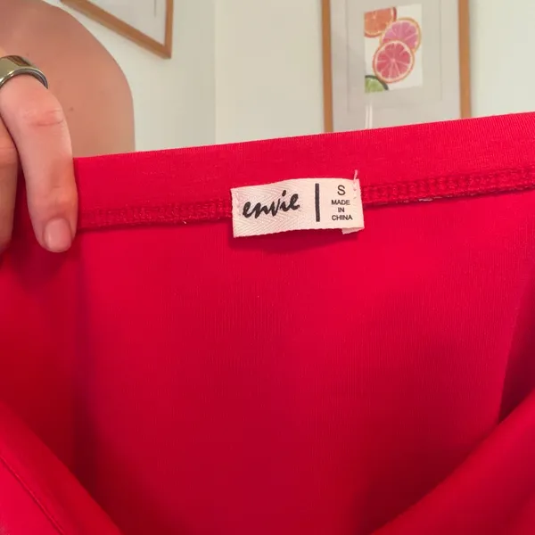 Red strapless, sexy top - Image 4