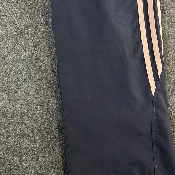 Adidas Womens Navy Pink Stripe Mesh Lined Track Pants 116799 Size M - Image 9