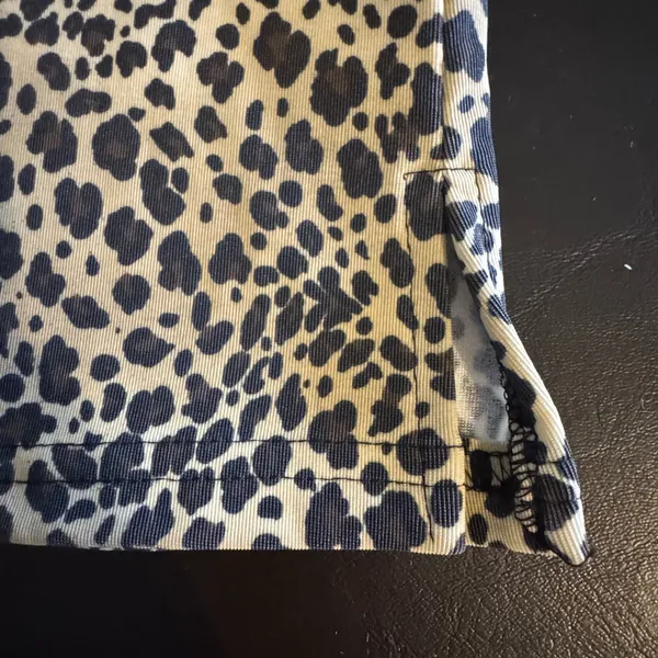 NEW Vintage Gantos Mini Skirt M Leopard Print Deadstock Made in USA 90s Mobb - Image 3