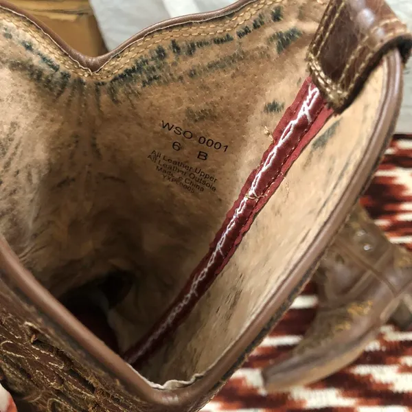 TWISTED X Steppin’out Chocolate Brown Python Inlay Cowboy Cowgirl Western Boots Women 6B - Image 4