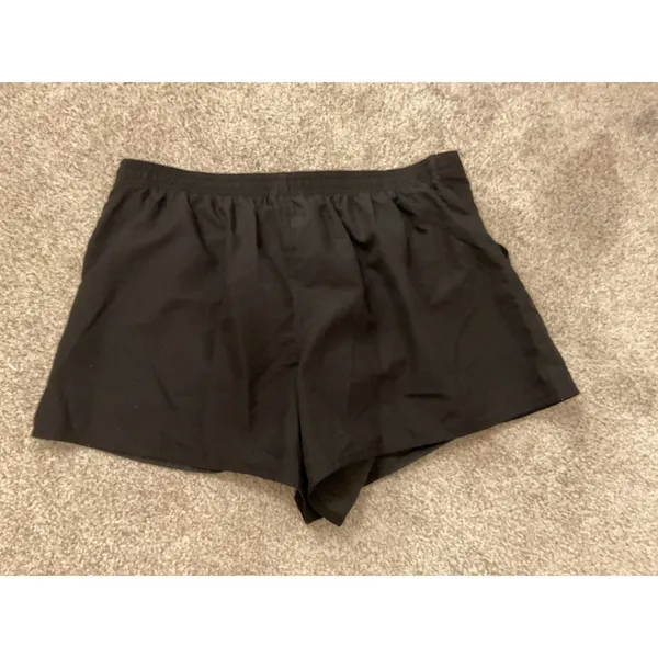 Maxine of Hollywood Black Solid Woven Boardshort Swim Bottom, 12 - Image 6