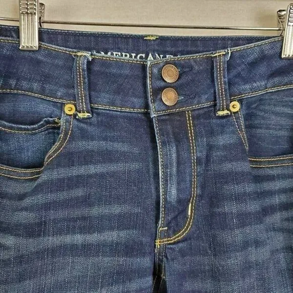 American Eagle Outfitters Womens Jeans Size 8 Super Stretch Artist Crop Denim‎ - Image 3