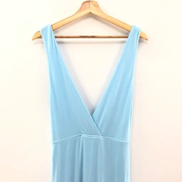 Superdown‎ Erika Deep V Jersey Maxi in Baby Blue M - Image 6
