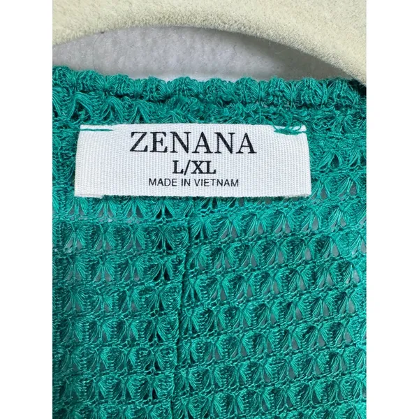Zenana Waffle‎ Knit Sweater Boho Cottagecore Slouchy Pullover Women's L/XL - Image 3