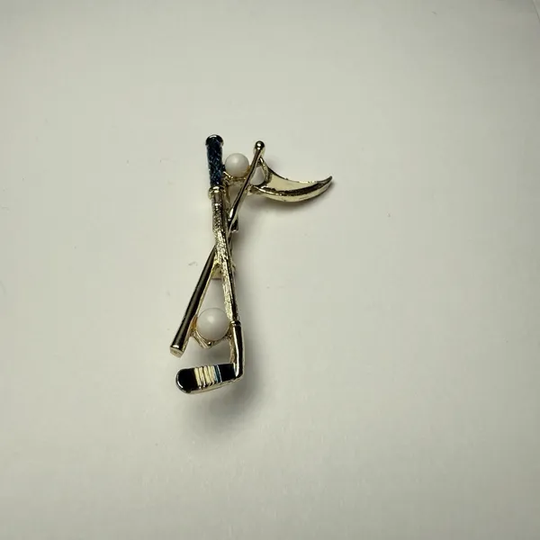Gerry’s Golfing Golf Putter Ball & Flag Brooch Pin Signed Vintage - Image 13