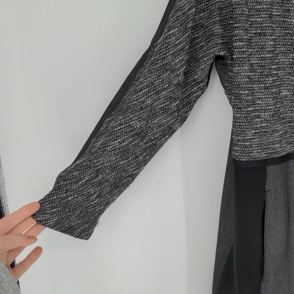 Lululemon Cocoon Car Coat Shine Dot Black Diamond Jacquard Space Dye‎ Size Small - Image 6