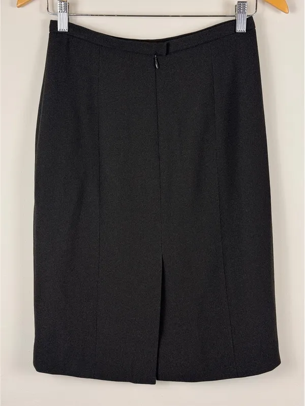 Ann Taylor Vintage Black Skirt Suit Set Blazer Pencil Skirt Size 4 Career - Image 13