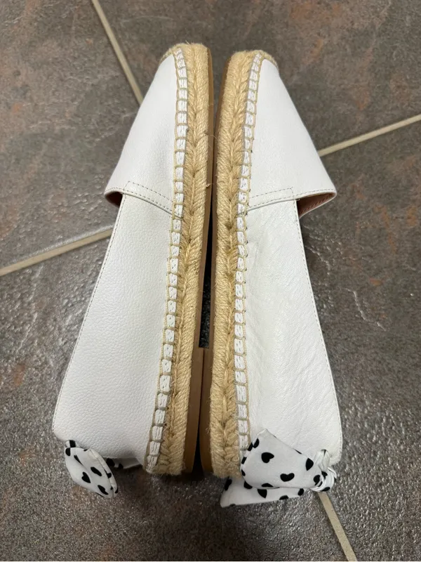 Kate Spade New York Womens Tie Back Grayson Slip On Espadrille Shoes White 7.5 - Image 11