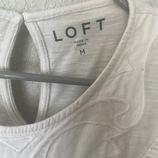 LOFT white blouse - Image 2