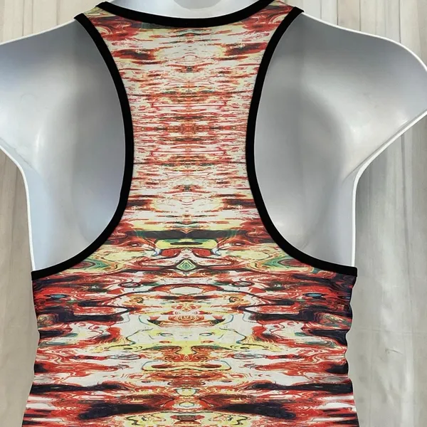 Just Love Sleeveless Maxi Dress 1X Abstract Print Racerback - Image 5