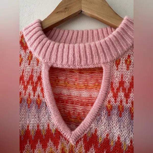 VENUS Bright Colors‎ Fair Isle Pattern Sweater - Image 3