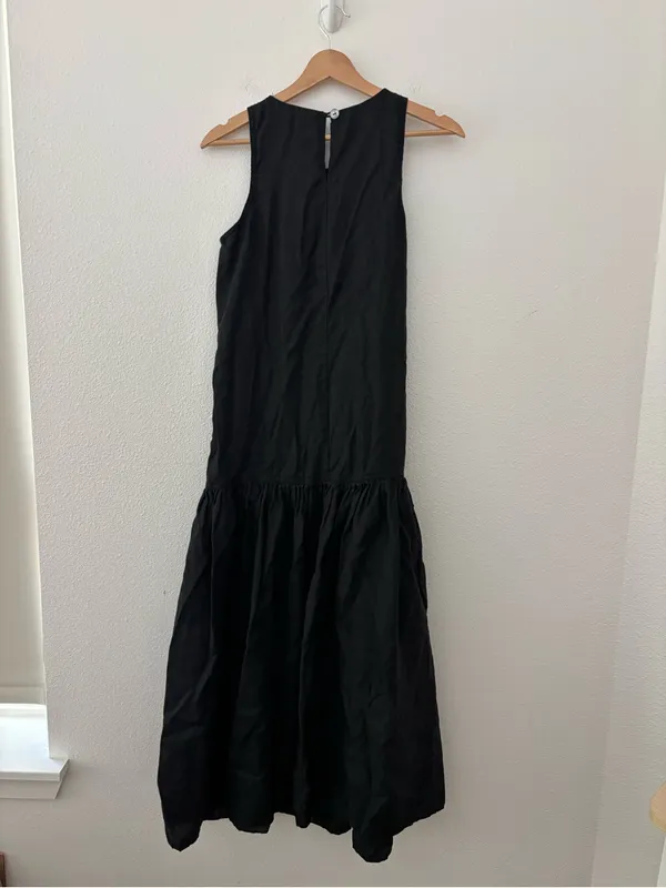 Rebecca Taylor linen black maxi dress - Image 2