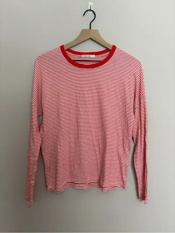 Marine Layer Valerie Striped Long Sleeve Shirt Small - Image 2