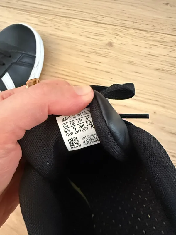 Adidas VL Court 2.0 black white sneakers - Image 6
