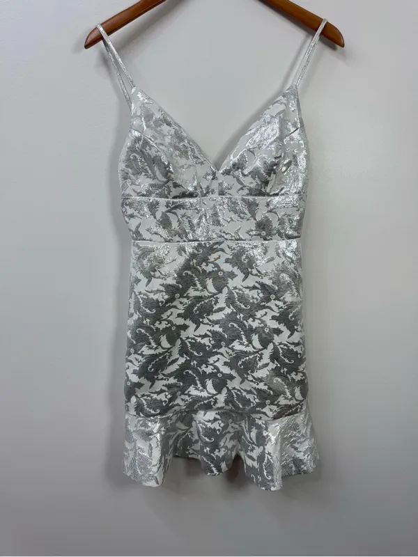 Lulu's Women’s Metallic Coctail Dress Size S - Image 6