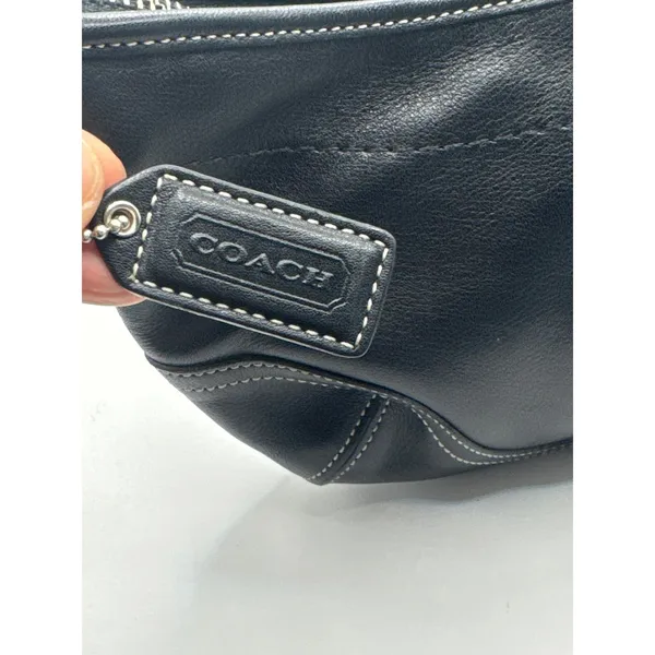 Coach Soho Black‎ Leather Small Hobo Shoulder Bag Purse N0 E043-4283 - Image 3