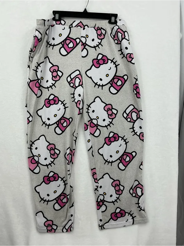 Hello Kitty Pajama Bottoms - Pink and White women - Image 3