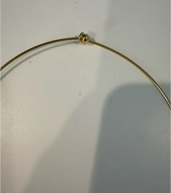 Gold Collar Choker Necklace - Image 2