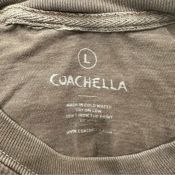 Coachella 2023 Long Sleeve Tshirt Brown Size L - Image 5