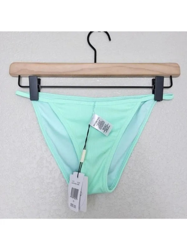 NWT Peixoto Glow Bomba Tinga Bikini Bottom XS Mint Ribbed Triangle Swimsuit - Image 4