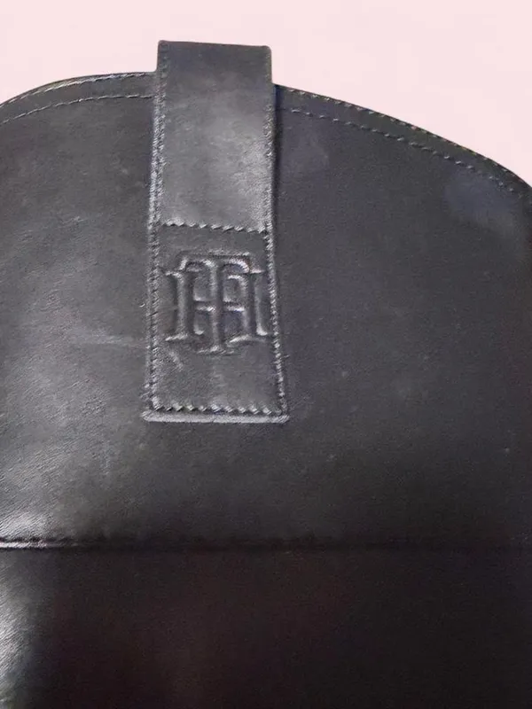 Tommy Hilfiger Black Leather Knee-High Zip Boots - Image 3
