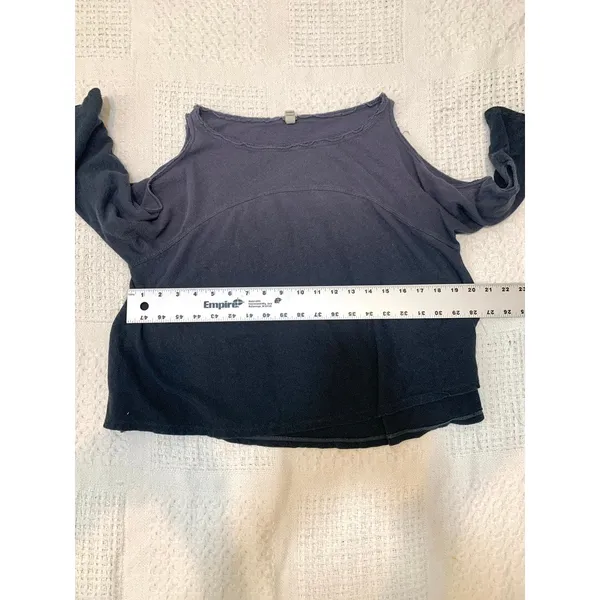 We the Free People XS Lily ombre dip dye cold shoulder tee top TB2 3407 - Image 5