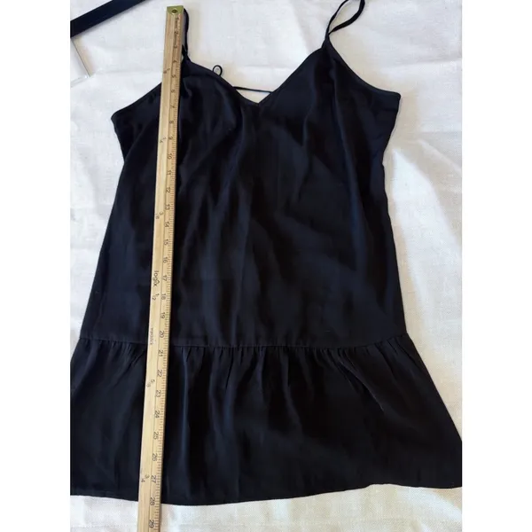 Abercrombie & Fitch Black Drop Waist Dress in Women’s Small, Tie Back , Mini - Image 6