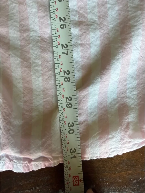 Victoria's Secret Pink Striped Long Sleeve Sleep Shirt/Dress XS - Image 8