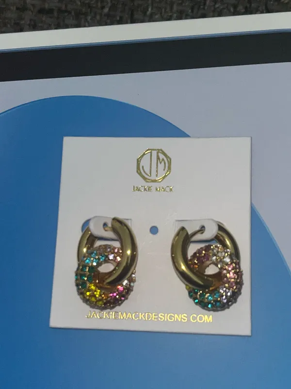 New Jackie Mack Earrings Gold - Image 2