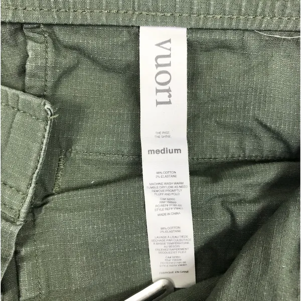 VUORI Ripstop DuraTerra Pant Women M Army Green Outdoor Hiking Travel Light EUC - Image 11