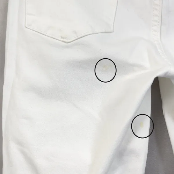 Articles of Society Skinny Jeans Womens 27 White Stretch Minimalist Karen Crop‎ - Image 14
