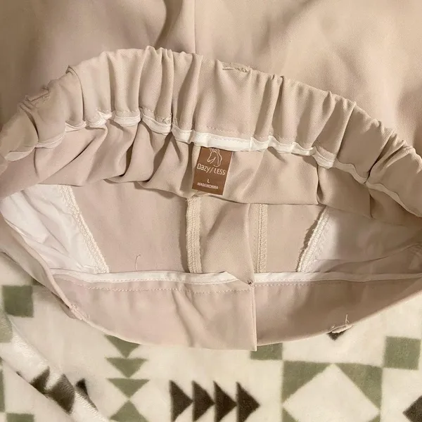 White wide leg trousers Size L - Image 4