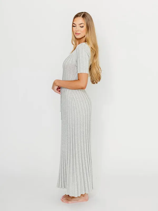 NWT Worth collective Oakley Knit Dress size XL gray ribbed new bump friendly - Image 6
