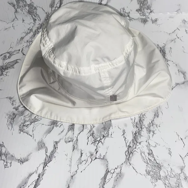 Athleta White Wide Brim Bucket Sun Hat Sunhat Women's One Size - Image 5
