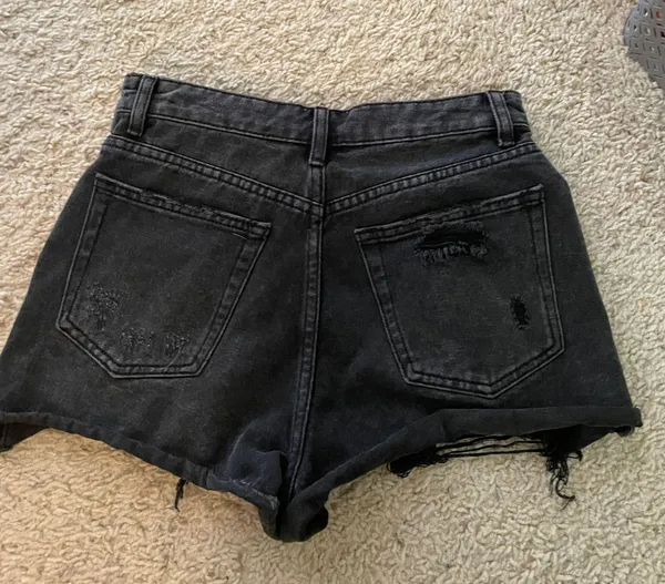 NWOT black high waisted shorts - Image 2