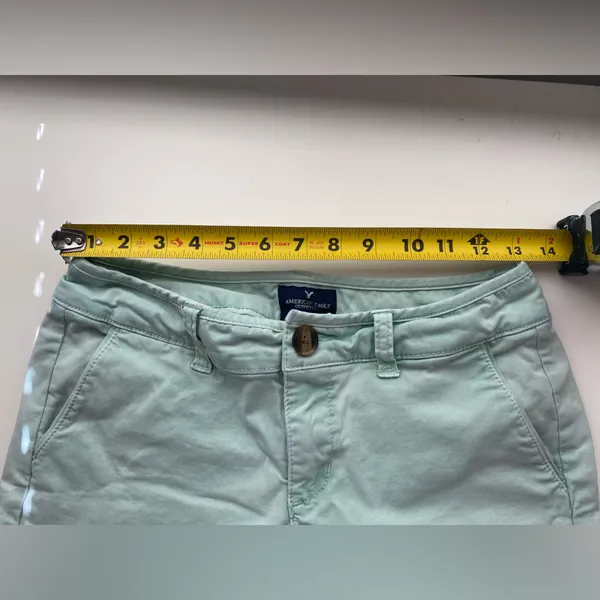 American Eagle Mid Stretch Teal Women’s Shorts size 0 - Image 3