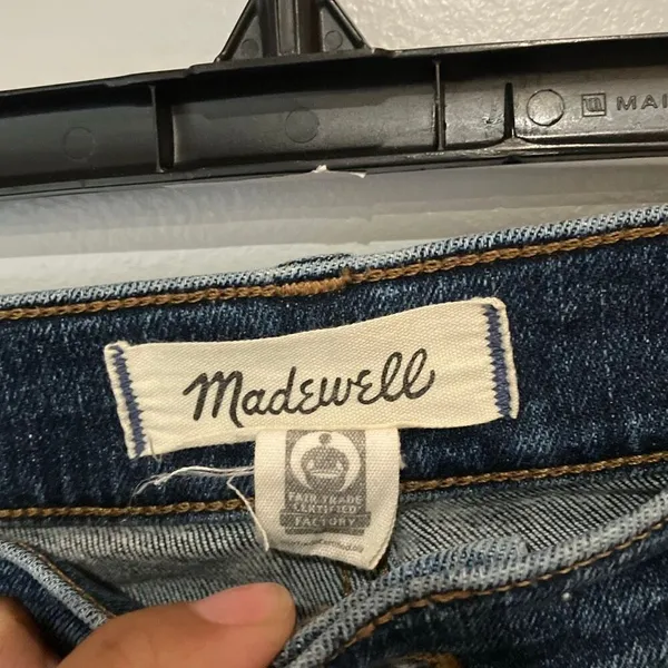Madewell Dark Wash Skinny Flare Jeans Size 31 High Rise Non Ripped #782 - Image 4